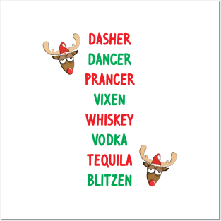 Reindeer Names Posters and Art